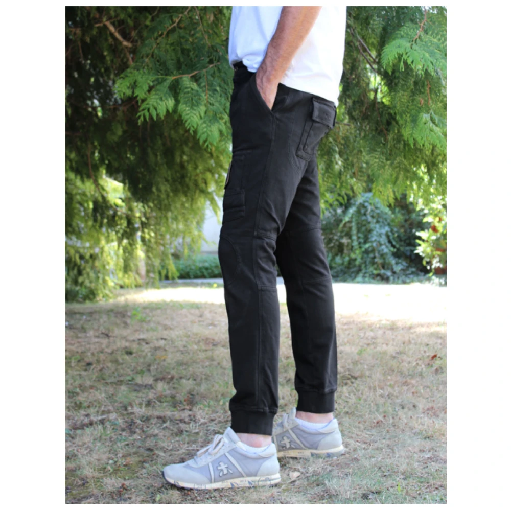 aeronautica militare Katoenen Anti-G Joggingbroek Black Heren