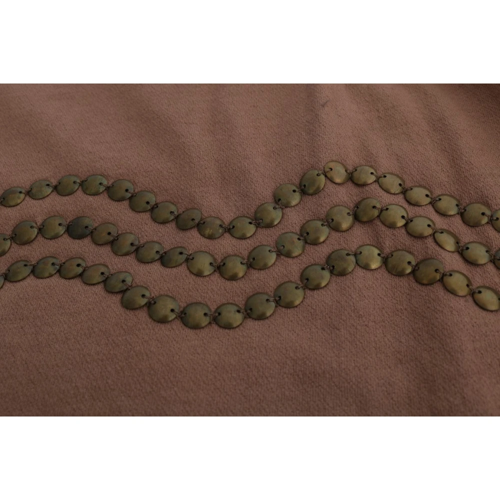 John Galliano Bruine katoenen trui met ronde hals Brown Dames