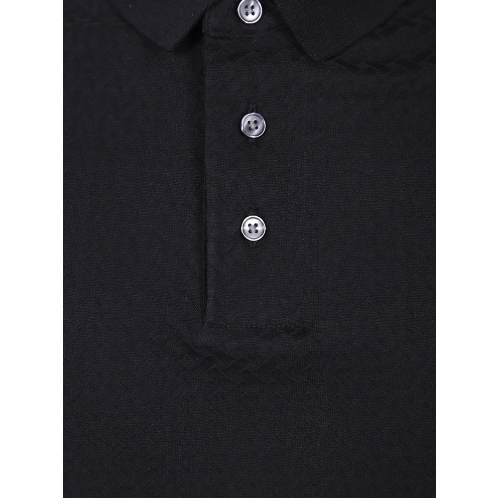 Emporio Armani Klassieke Polo Shirt voor Mannen Black Heren