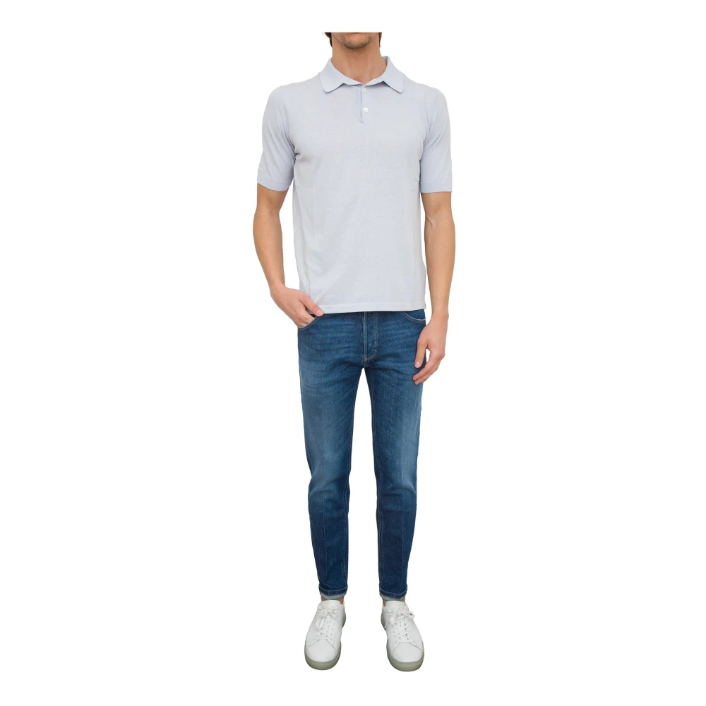 Eleventy Blauwe Polo Shirt Blue Heren