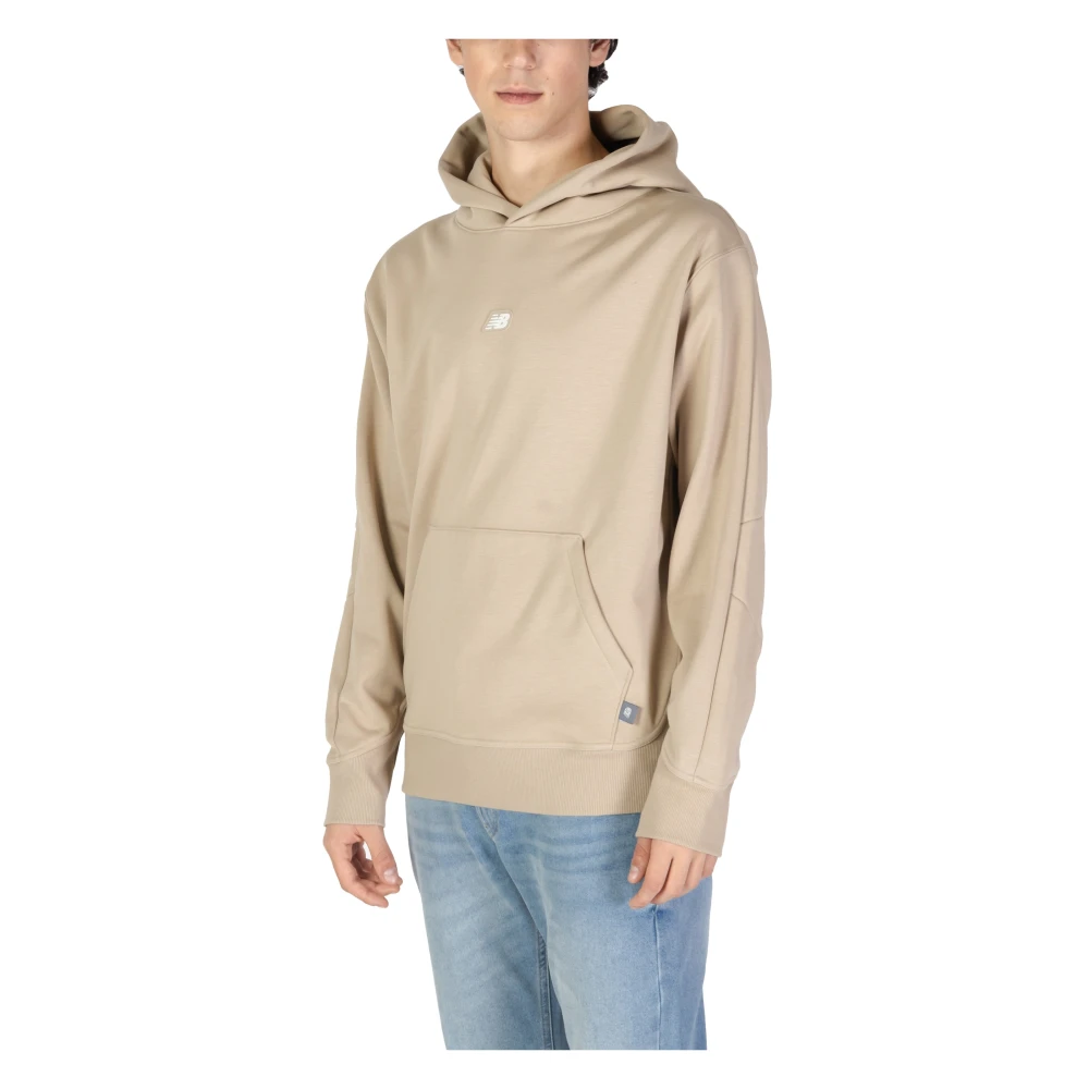 New Balance Heren Sweatshirt Herfst Winter Collectie Beige Heren