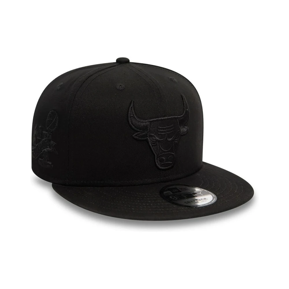 new era Zwarte Bulls Monochrome Pet Black Heren