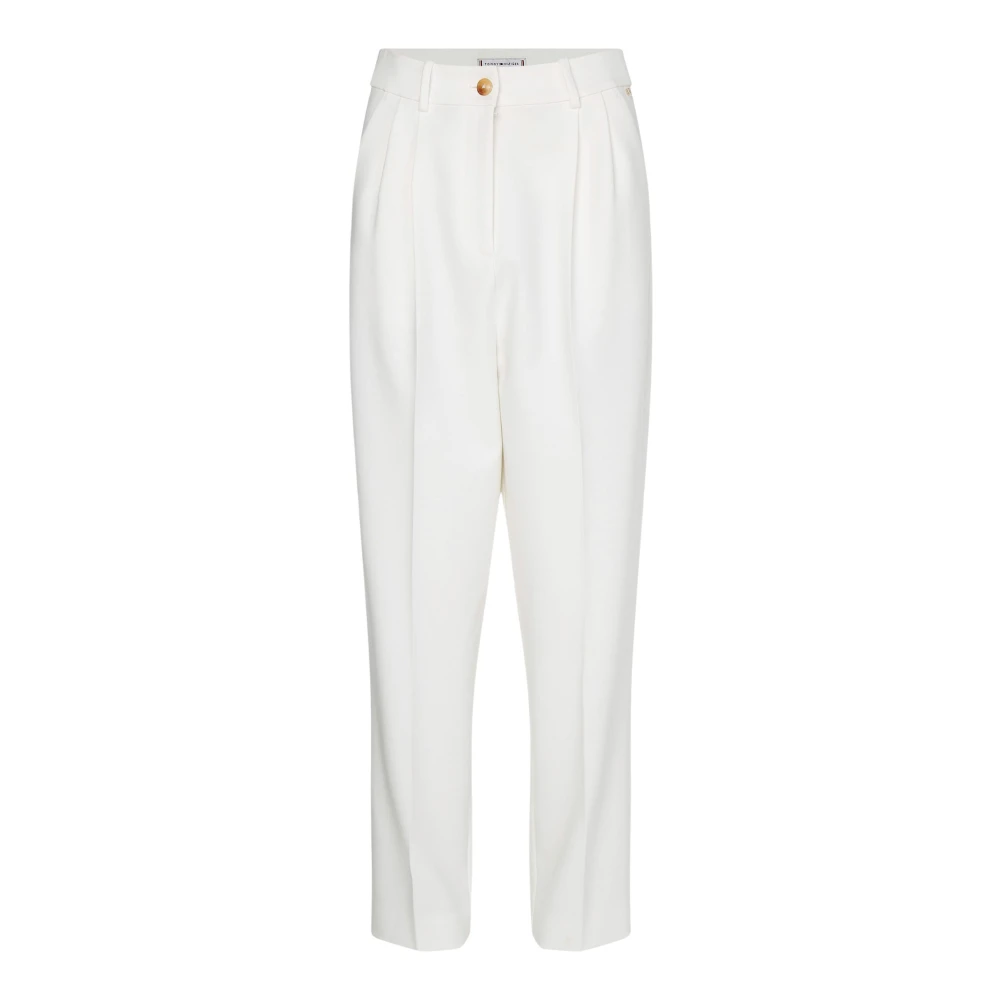 Tommy Hilfiger Koniska byxor Vit Dam
