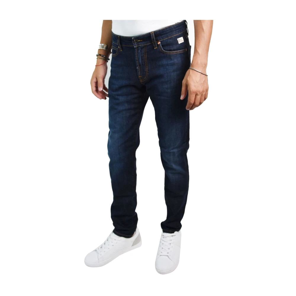 Roy Roger's Klassieke Slim-Fit Jeans van Denim Blue Heren