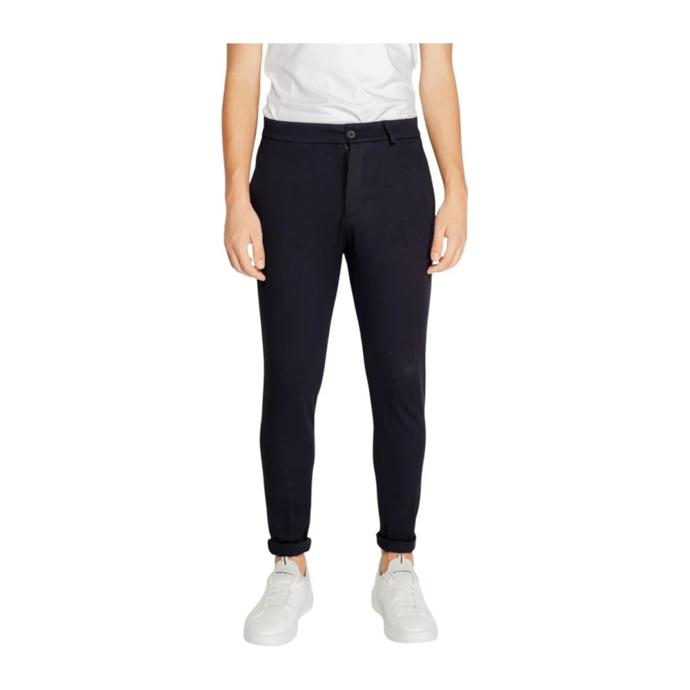 Antony Morato Blauwe Viscose Blend Jeans & Broeken Blue Heren