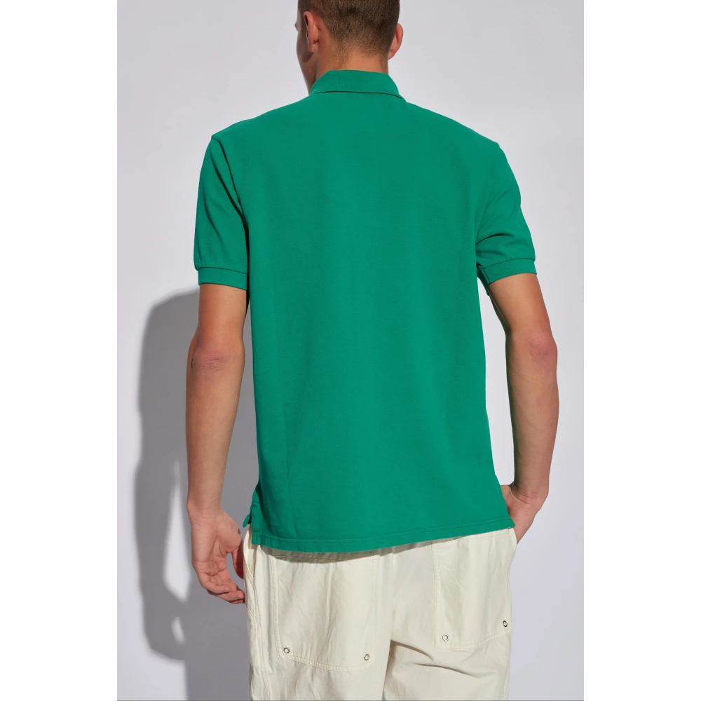 Isabel marant Afko poloshirt met logo Green Heren