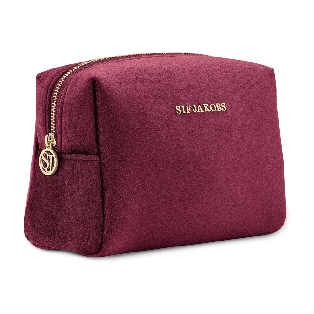 Sif Jakobs Jewellery Bordeaux Velvet Toilettas Red Dames