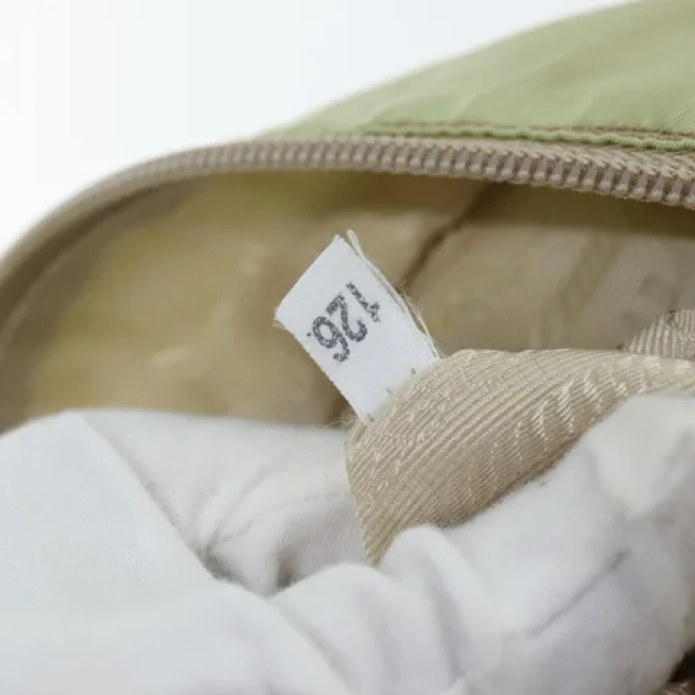 Prada Vintage Pre-owned Canvas prada-bags Beige Dames