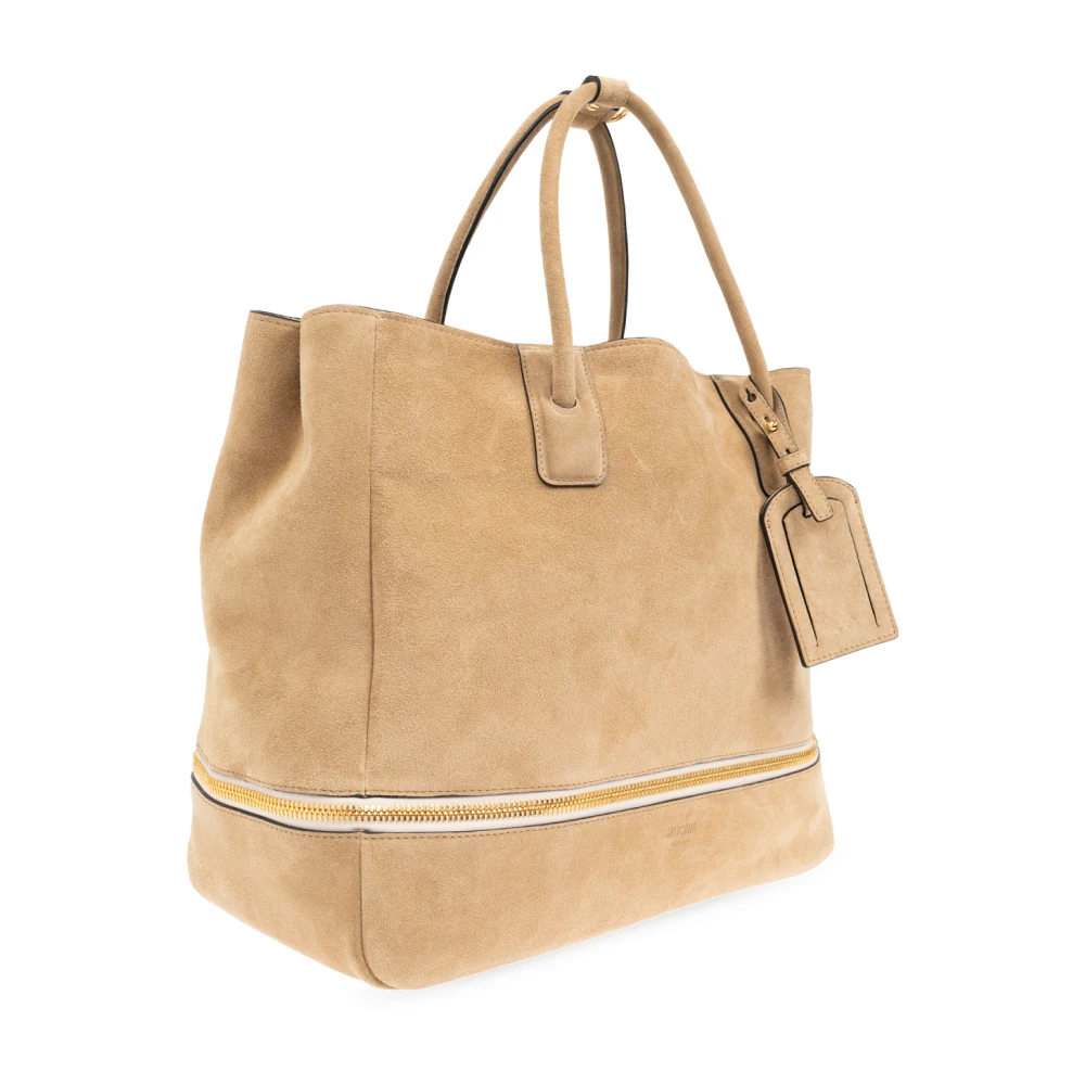 Moschino Leren shopper tas Beige Heren