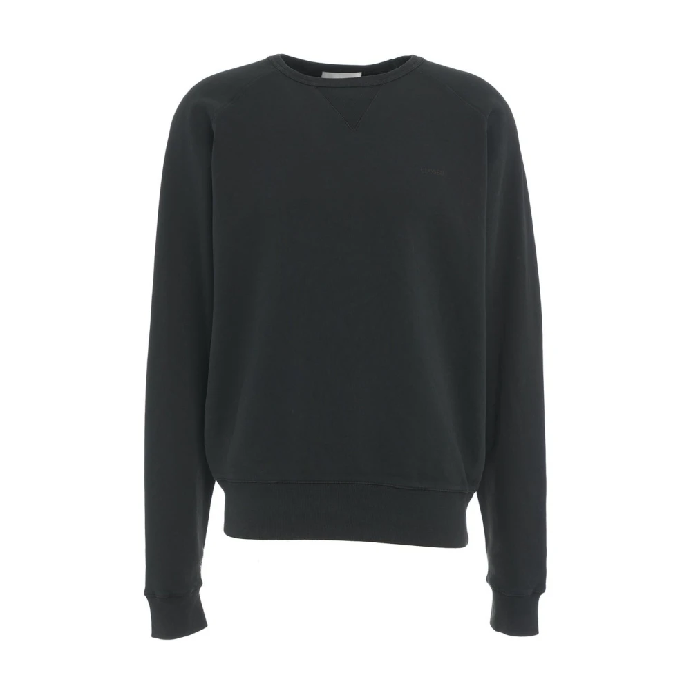 Closed Zwarte Geborduurde Logo Sweatshirt Aw24 Black Heren