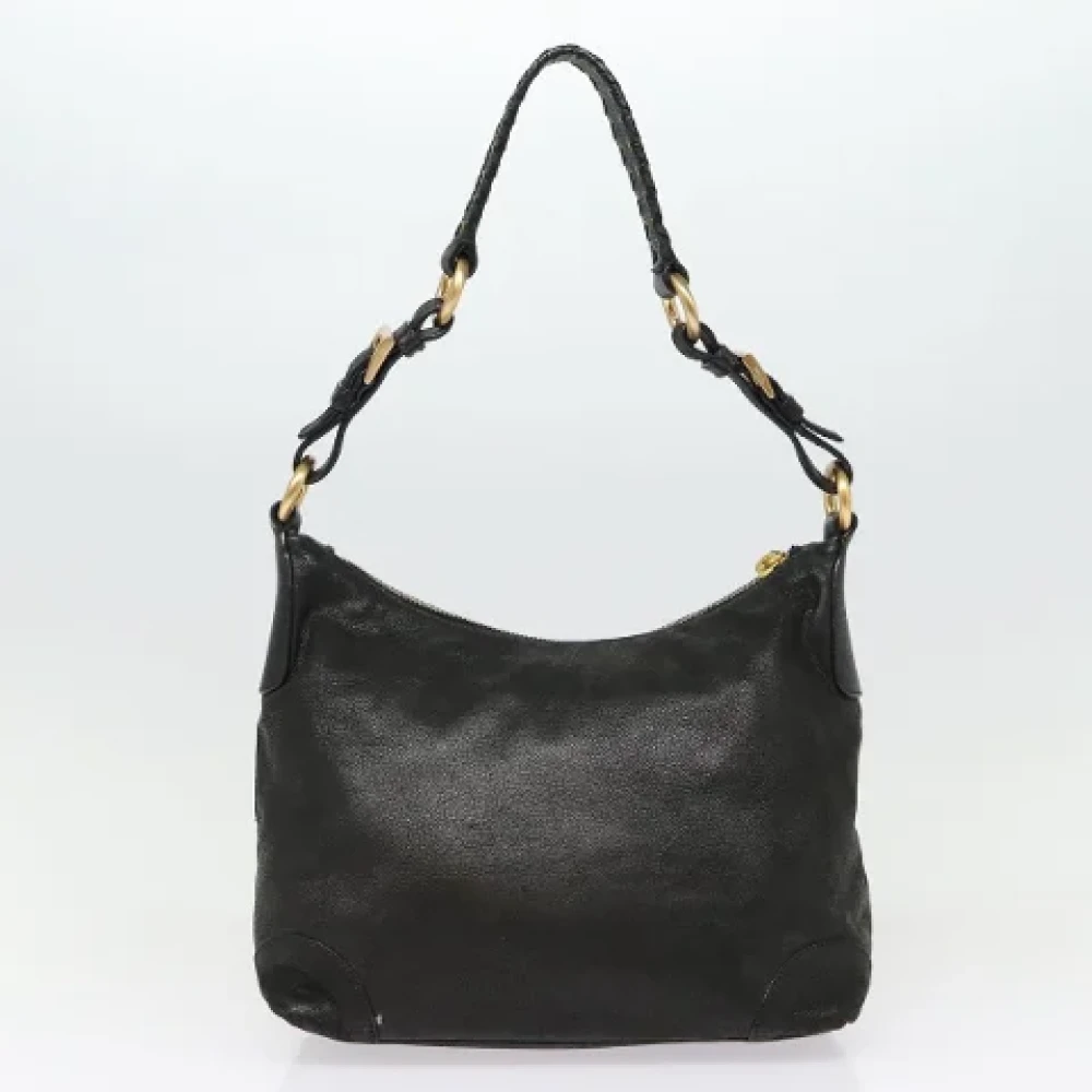 Prada Vintage Pre-owned Leather prada-bags Black Dames