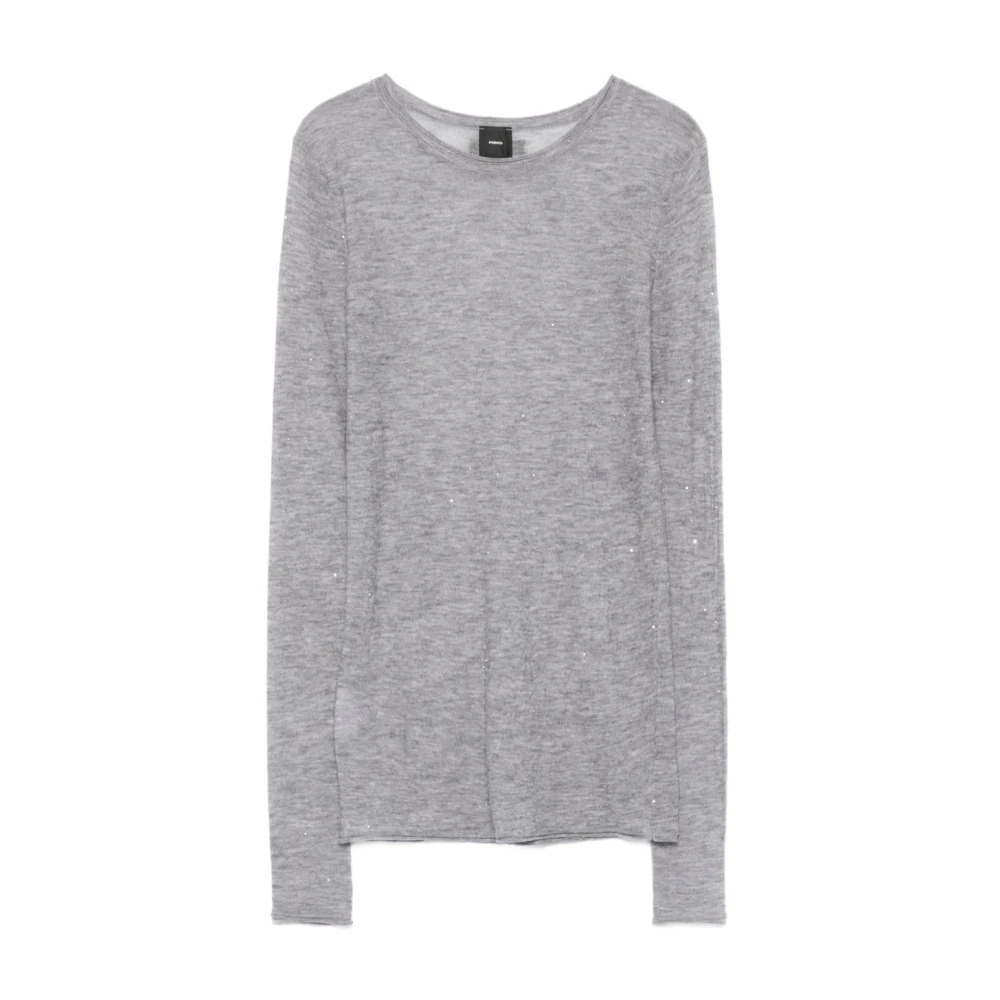 Pinko Vrouw Grijs Truien & Vesten Dames, S, Wol, Pico Truien