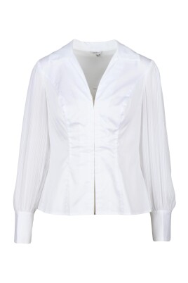 chemise-en-coton-a-manches-bouffantes-plissees