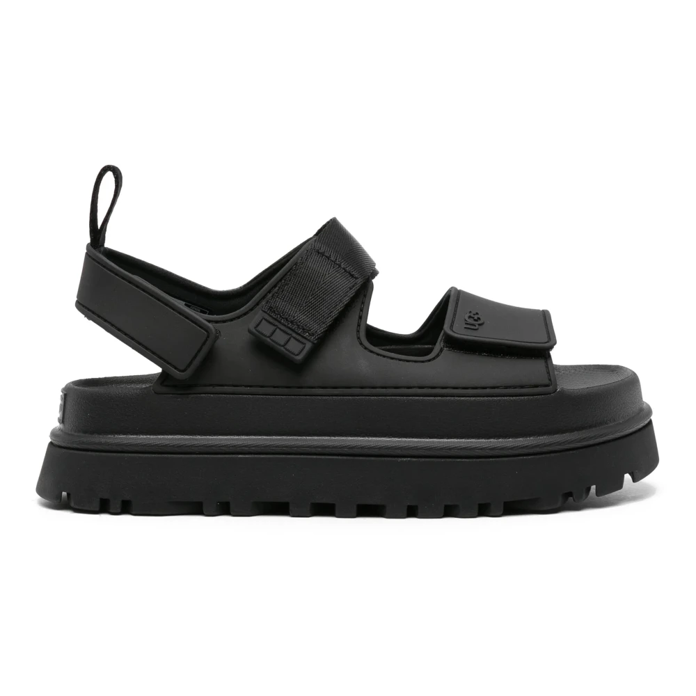 Ugg Women's Black Goldenglow Sandal - Flat Sandals - 6 Uk - Shoes