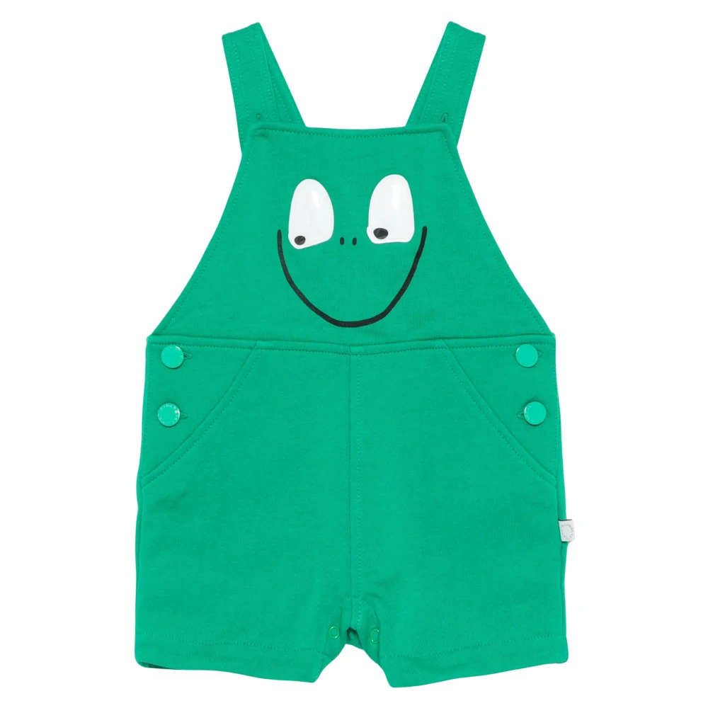 Stella Mccartney Green Frog Dungarees - Male - Jumpsuits - 3 M - Kids