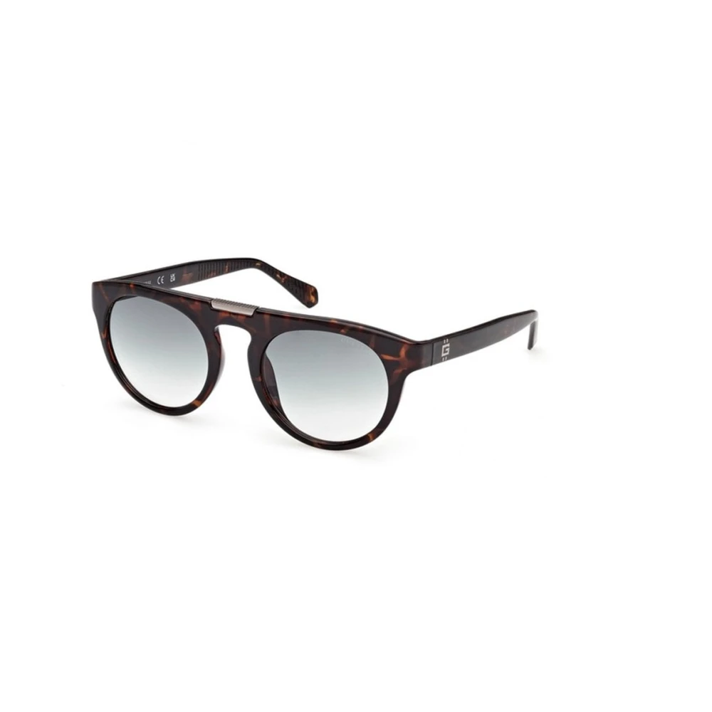 Guess Men's Brown Sunglasses, 52 Mm, Maverick Plastic Aviator Sunglasses