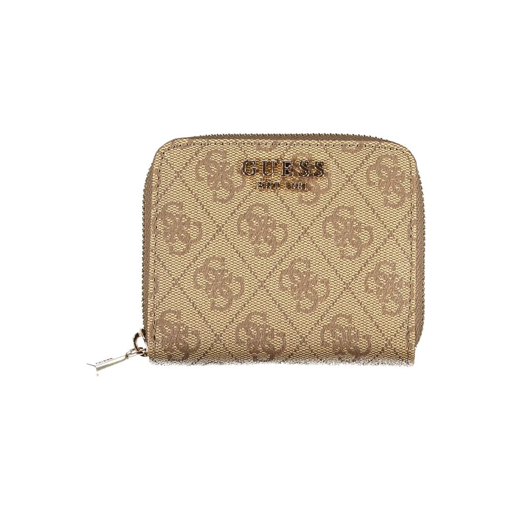 Guess Beige Polyethyleen Portemonnee Beige Dames