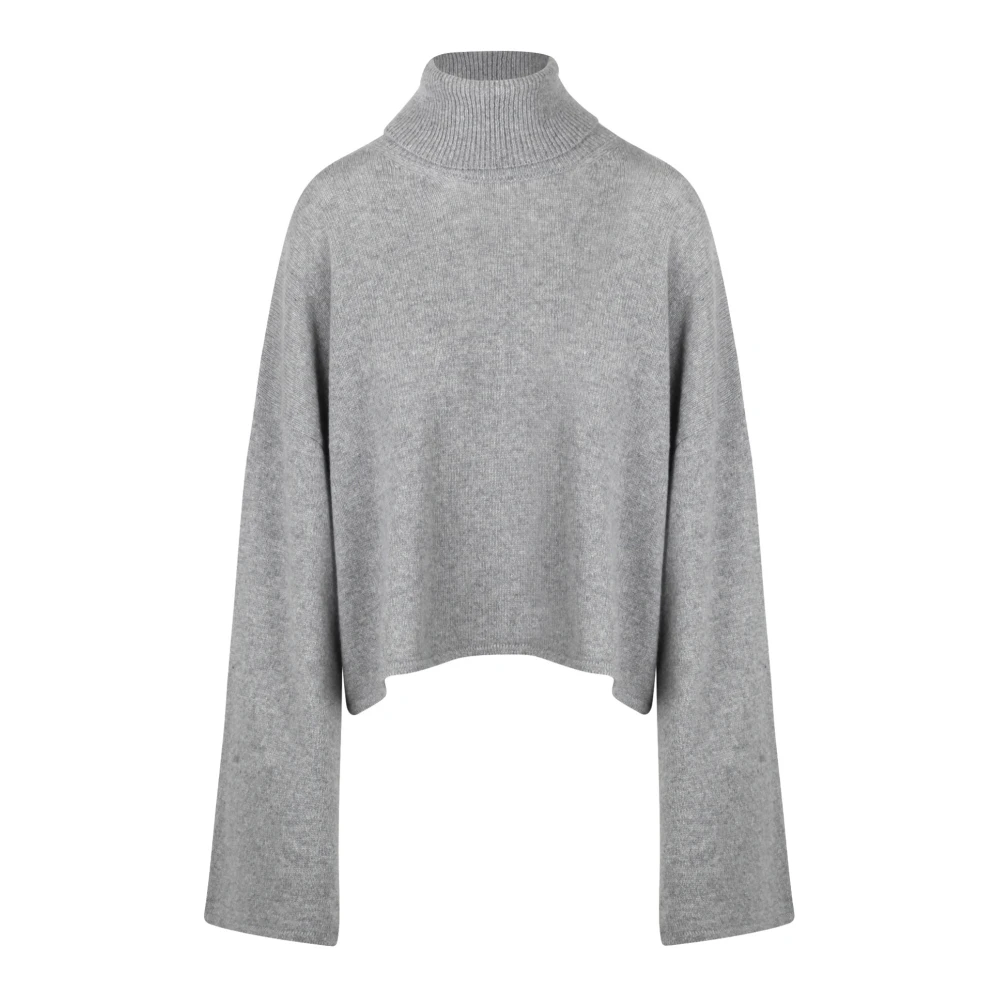 Mauro Grifoni Cashmere Dolcevita Coltrui Sweater Gray Dames