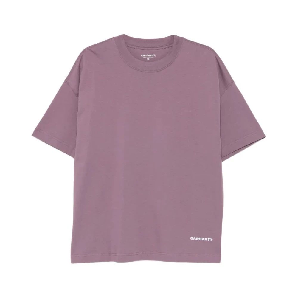 Carhartt Wip Men's Purple T-Shirts, L, S/S Link Script T-Shirt
