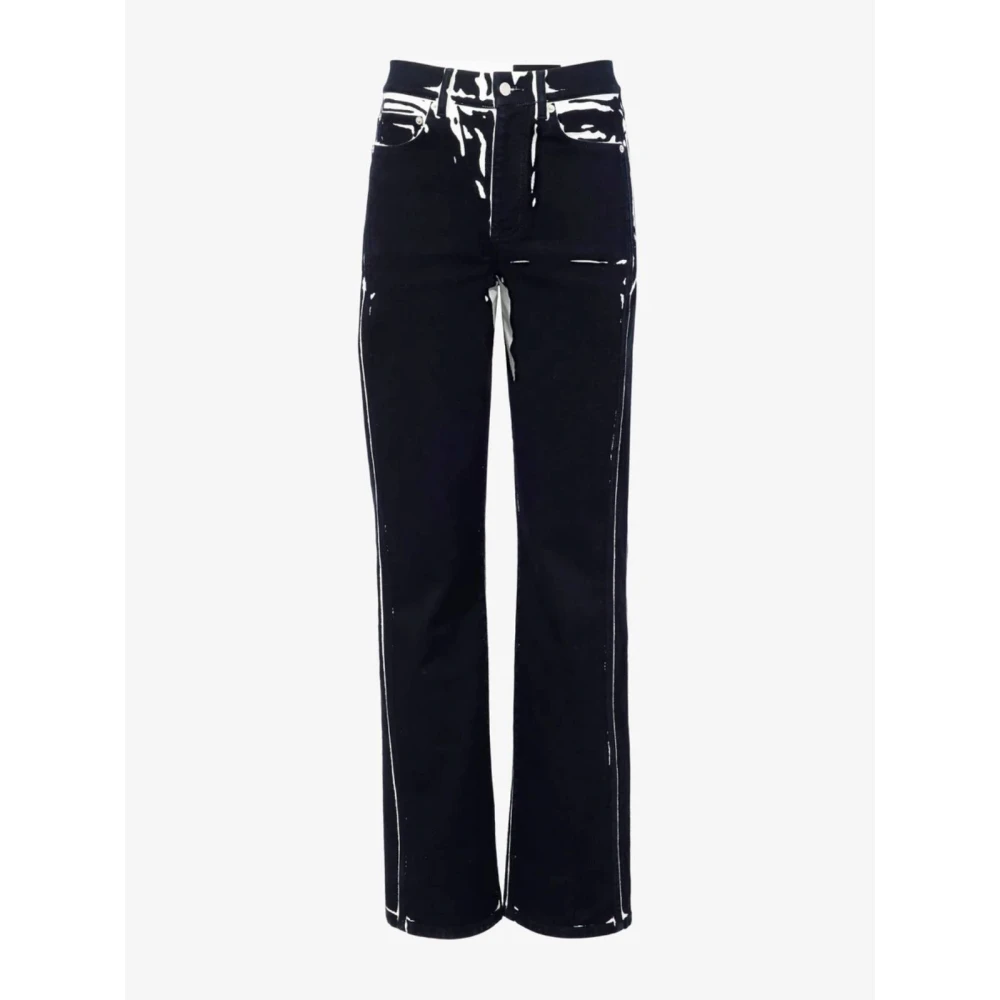 Proenza Schouler Unieke Zwart en Wit Jeans Black Dames