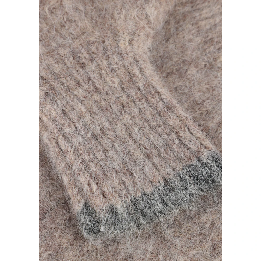 Co'Couture Coralie Crop Gebreide Trui Brown Dames