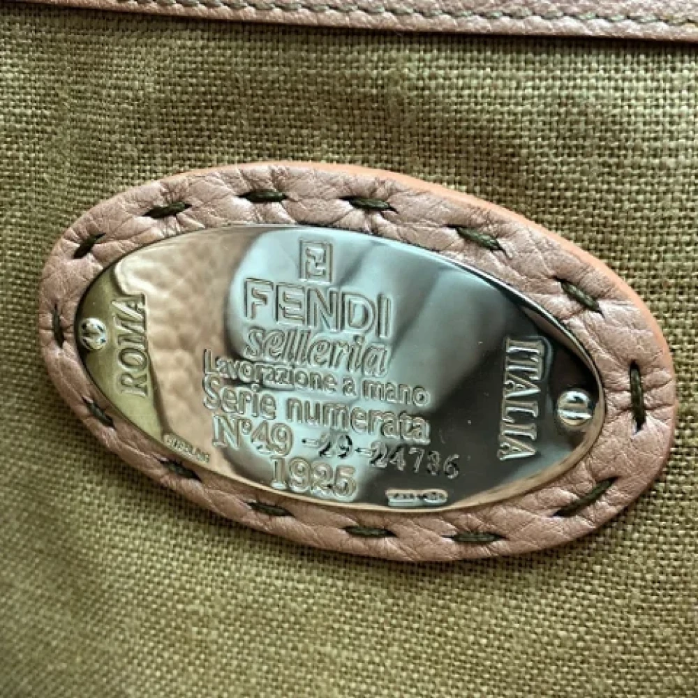 Fendi Vintage Pre-owned Leather totes Beige Dames