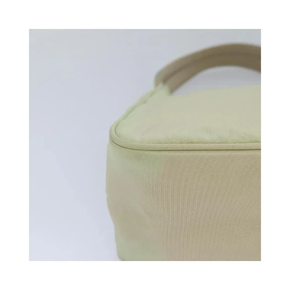 Prada Vintage Pre-owned Nylon prada-bags Beige Dames
