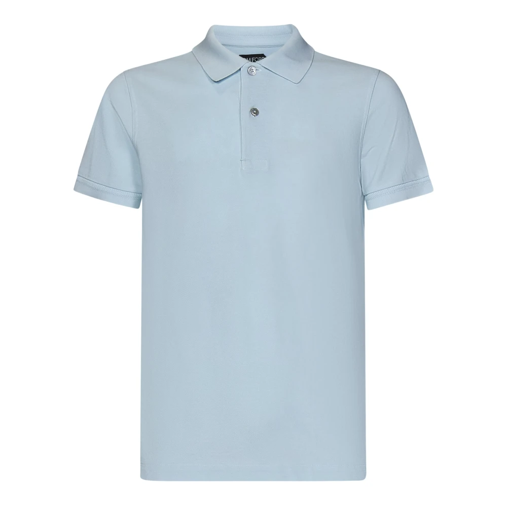 Tom Ford Blauw Tennis Polo Shirt Blue Heren