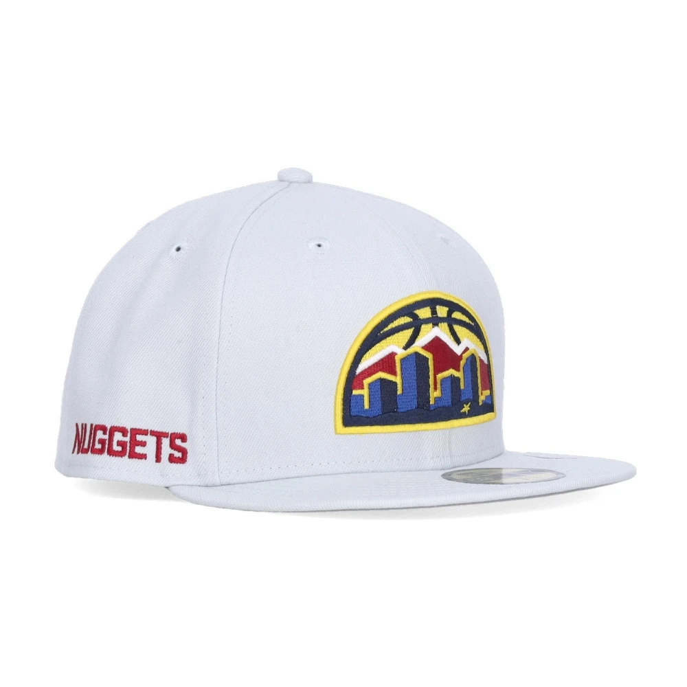 new era Denver Nuggets Platte Klep Pet White Heren