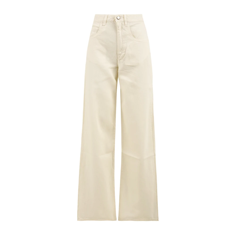 Icon Denim Women's White Poppy Jeans - Wide Jeans - W27 - Jeans