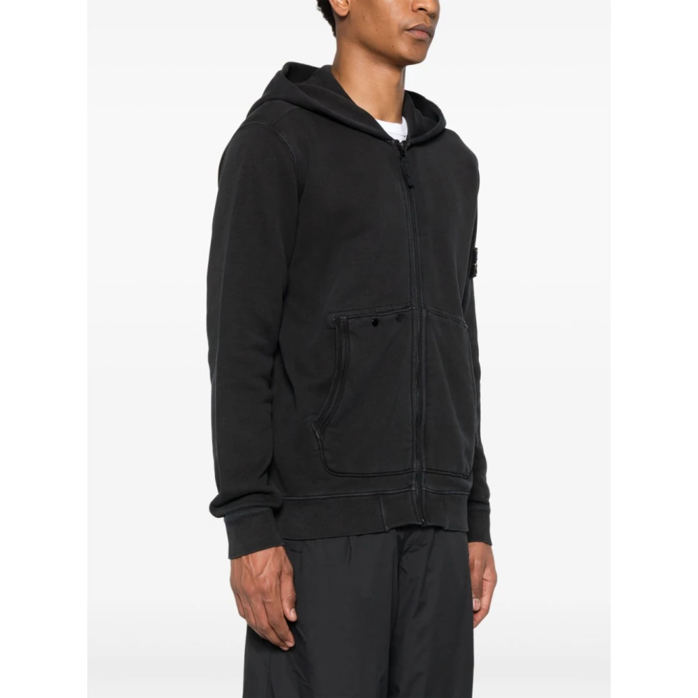 Stone Island Zwarte Sweater Collectie Black Heren