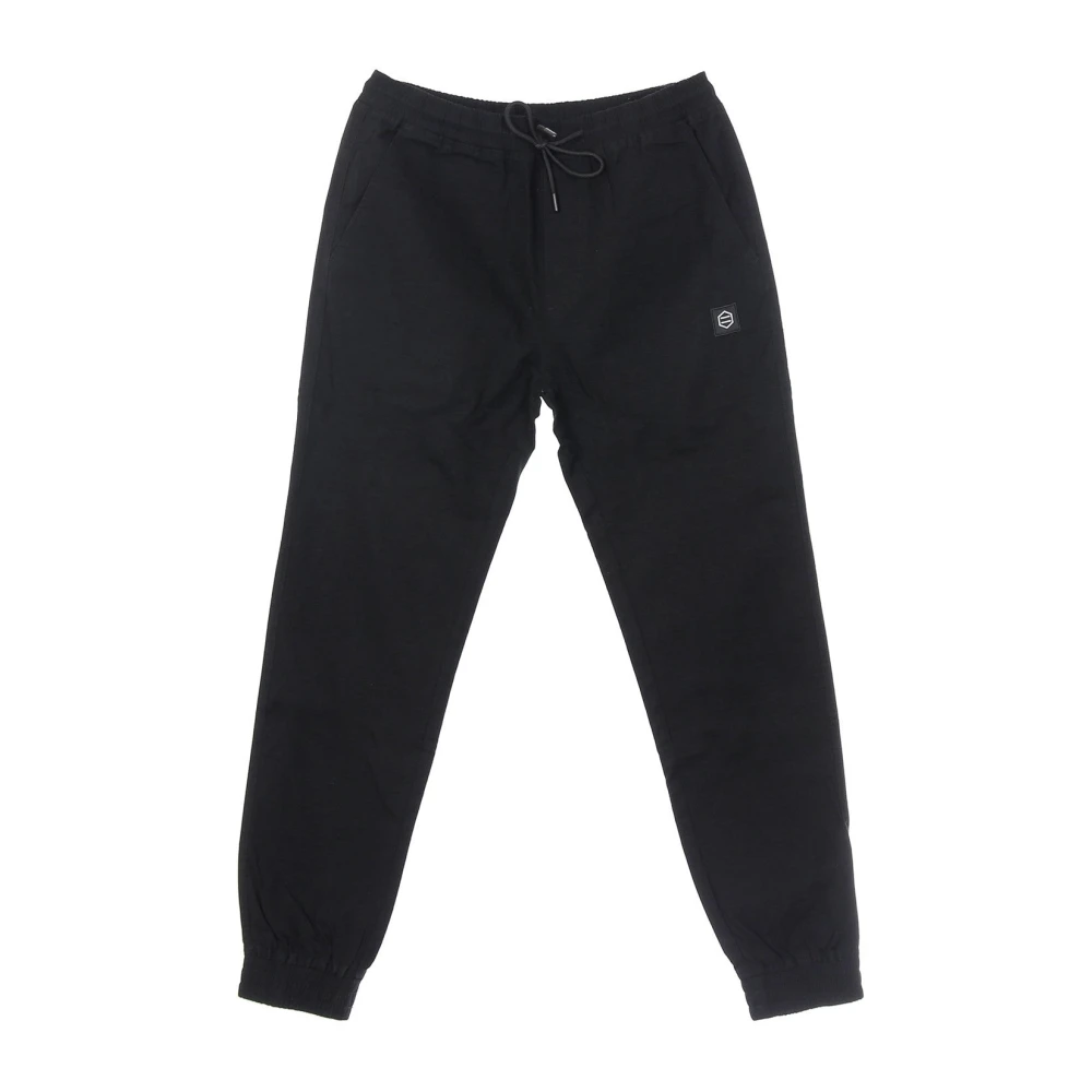 Dolly Noire Men's Black Ripstop Jogger Trousers - Sweatpants - Xl - Trousers