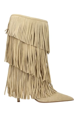 Paris Texas Beige Läderstövlar