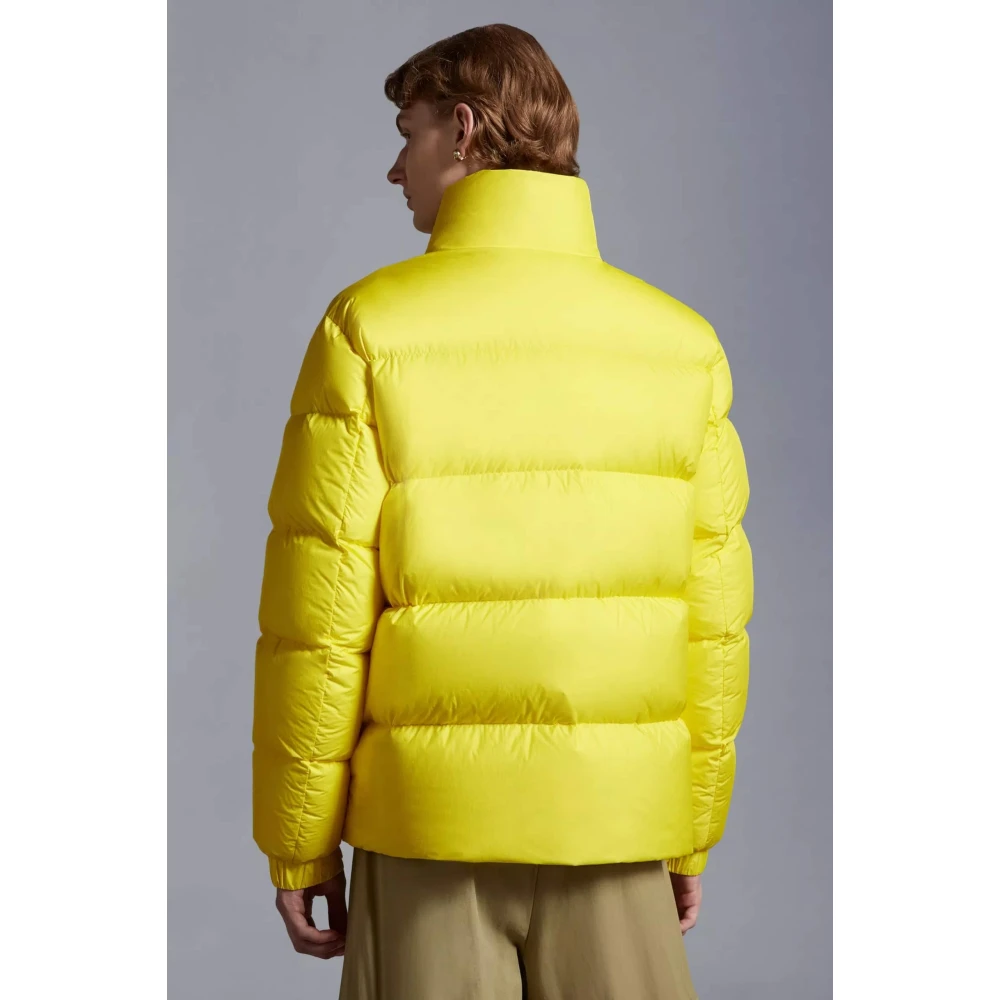 Moncler Korte Pufferjas Geel Yellow Heren