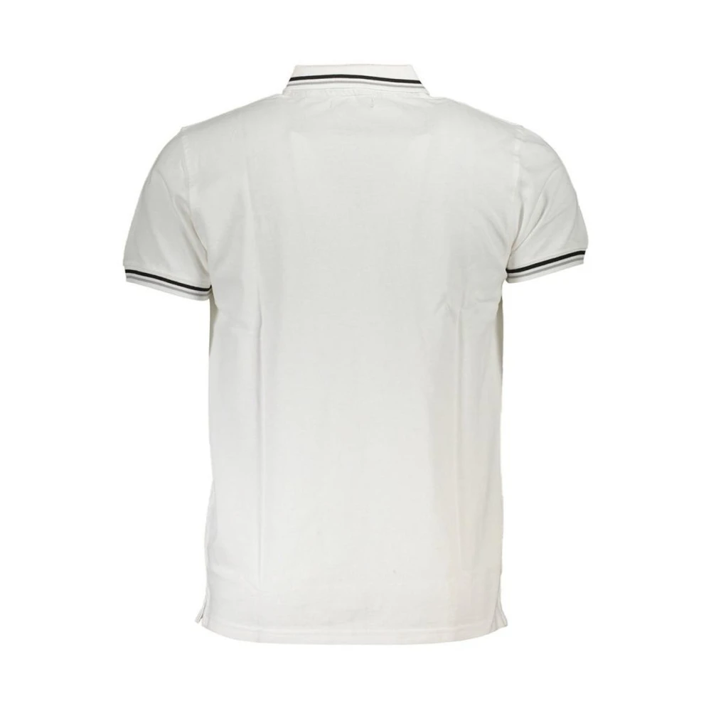 Cavalli Class Mens Twinned Tipped Collar White Polo Shirt Cotton - Size Medium - Image 3