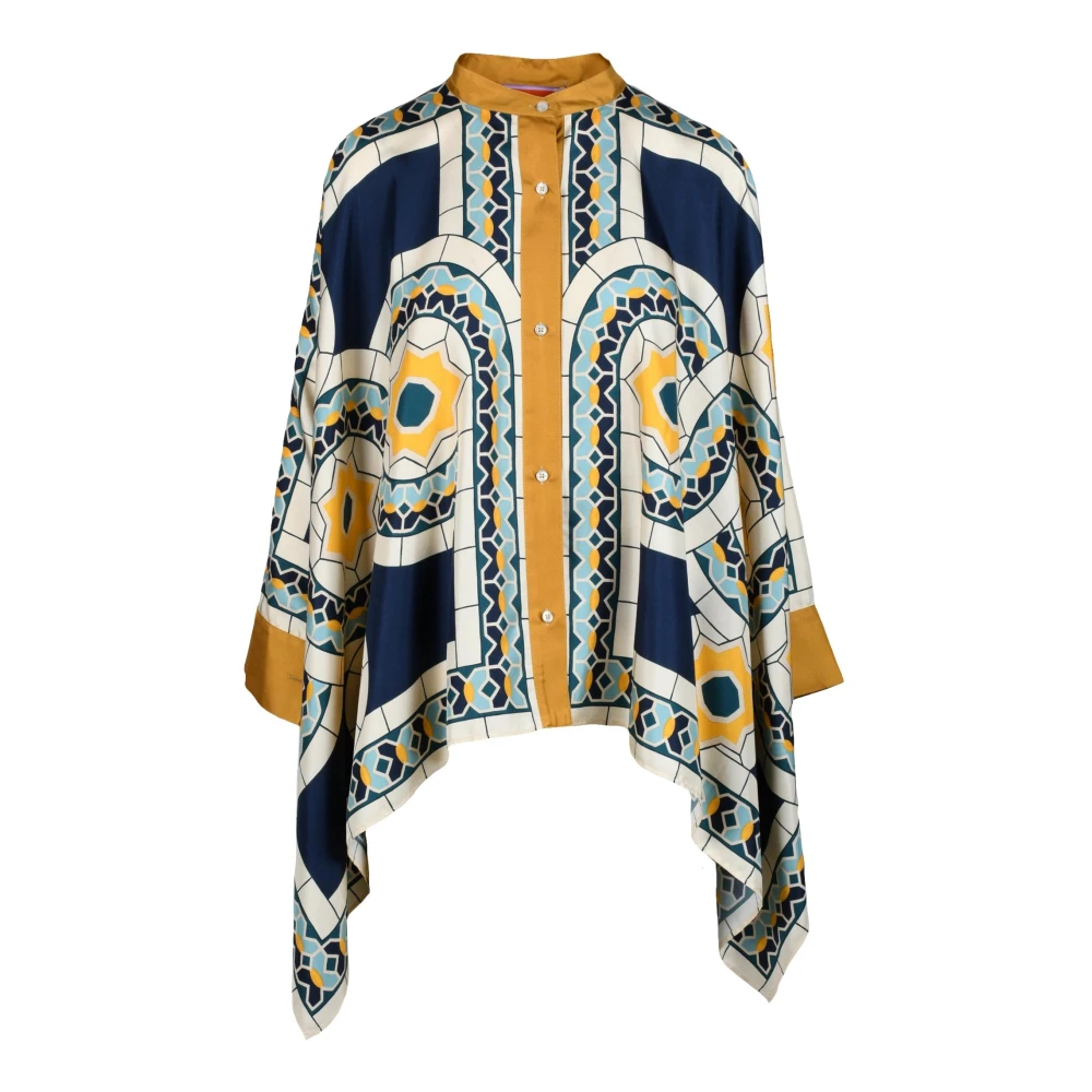 La DoubleJ Zijden Blouse Multicolor Dames