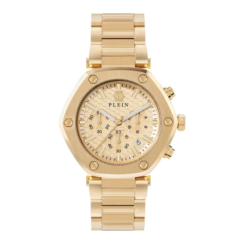 Philipp Plein Men's Gold Hexagon Chrono Watch