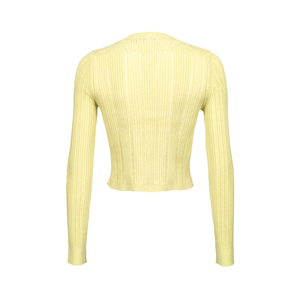 pinko Stijlvolle Cardigan voor Vrouwen Yellow Dames