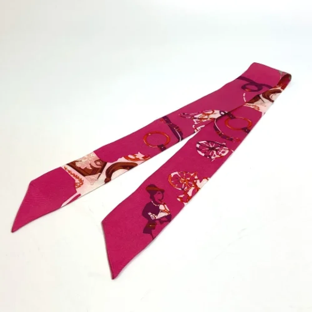Hermès Vintage Pre-owned Silk scarves Pink Dames
