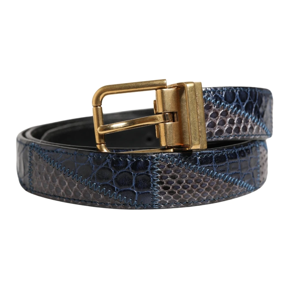 Dolce & Gabbana Multicolor Läderbälte Med Metallspänne