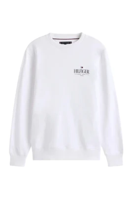 Felpa paricollo con logo laterale