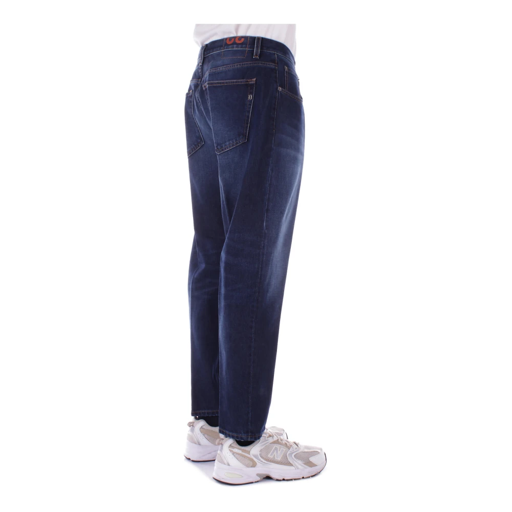 Dondup Denim Jeans met Logo Achterzak Blue Heren
