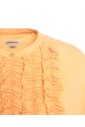 orange-ruffled-blouse-with-trumpet-sleeves
