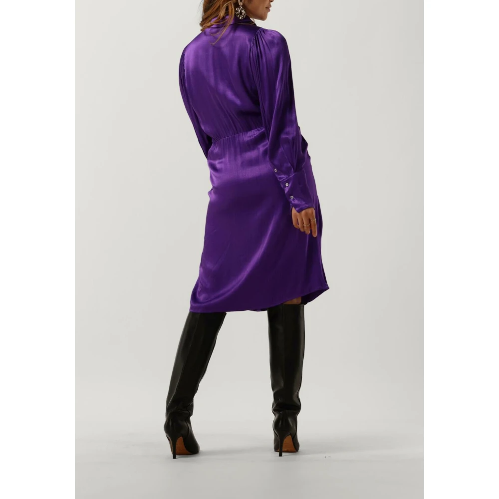 Co'Couture Paarse Drape Jurk Purple Dames