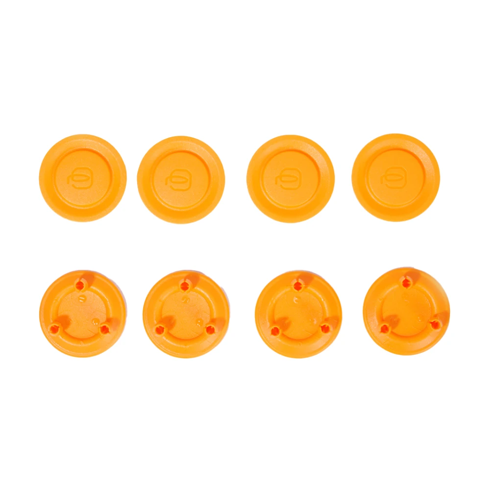 Piquadro Unisex Oranje Set Of 8 Wheel Caps In Assorted Colours