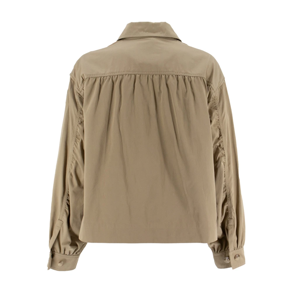 Parajumpers Werkkleding Twill Jack met Overhemdkraag Beige Dames