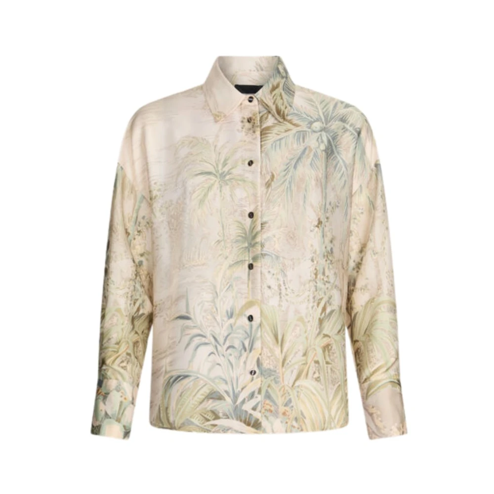 Liu Jo Damen Multicolor Blusen & Hemden, Mehrfarbig, Sgröße: