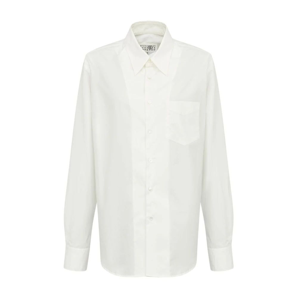 MM6 Maison Margiela Casual Katoenen Overhemd voor Mannen White Dames