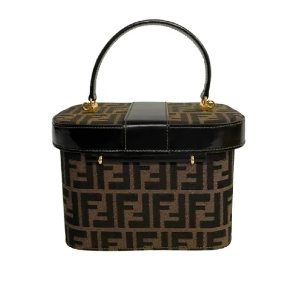 Fendi Vintage Pre-owned Canvas handbags Brown Dames