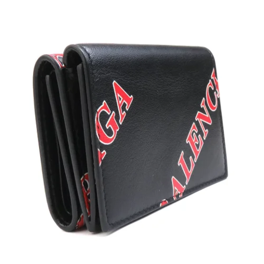 Balenciaga Vintage Pre-owned Leather wallets Black Unisex
